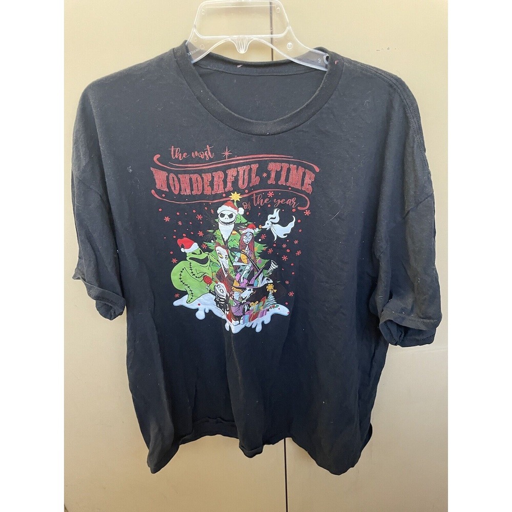 Nightmare Before Christmas Holiday Shirt Black Size XL Mens Disney Holiday Black